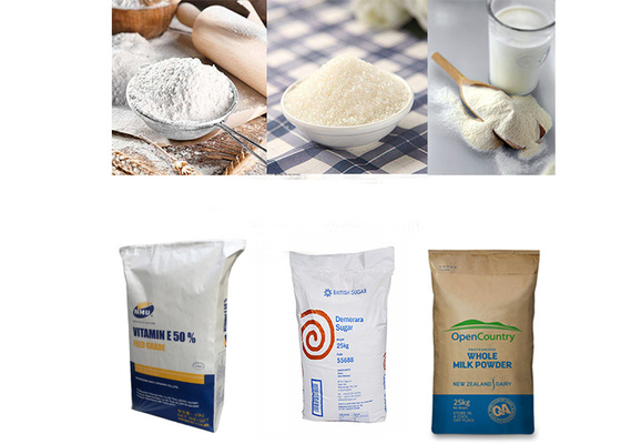 10kg 20kg 25kg 50kg Multiwall Paper Bags Rice Starch Maltose Coco Powder Packaging