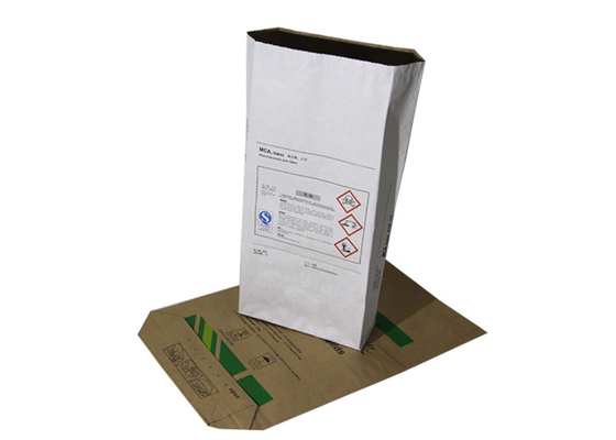Large Capacity Kraft Paper Bags M Folded 1-3 Layers 20kg Load Bearing Bag