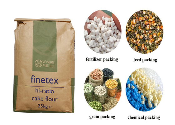 10kg 20kg 50kg Kraft Paper Packaging Bag For Starch Maltose Powder Isomalto Oligosaccharides