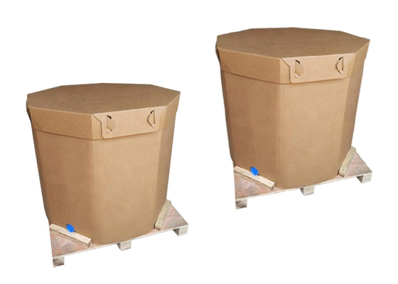 Recyclable Paper Liquid Package IBC Tank Container 220l With Valve