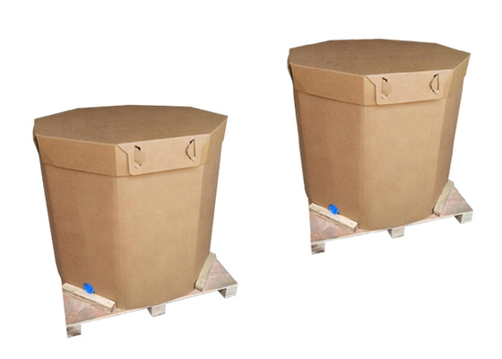 Cubic 1000l IBC Tank Coconut Oil Liquid Package Paper IBC Tote With Line Bag