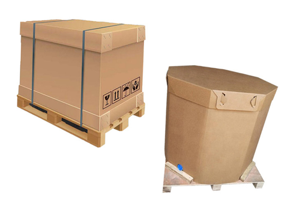 Disposable 1000l Liquid Paper IBC Container With Liner Bag Coconut Oil And Juice Use