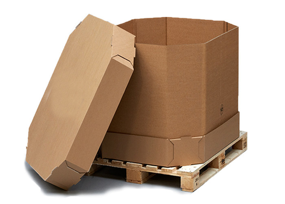 Cubic 1000l IBC Tank Coconut Oil Liquid Package Paper IBC Tote With Line Bag