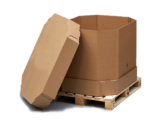 Disposable 1000l Liquid Paper IBC Container With Liner Bag Coconut Oil And Juice Use