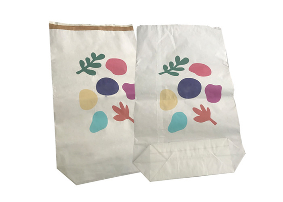 Customization 3 Layers Heat Sealed Paper Bags Trapezoid Pocket Opening