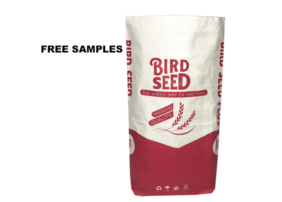 Wheat Flour Multiwall Kraft Paper Sack 25 Kg Milk Powder Packaging