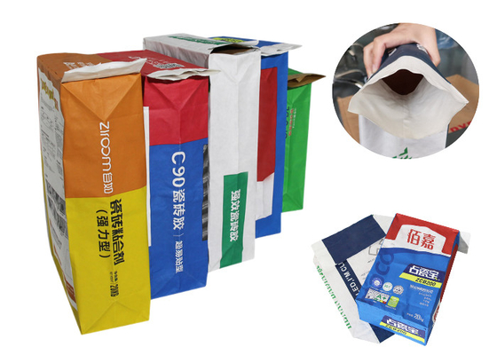Industrial Construction Powder Valve Paper Sack 20kg 25kg Custom