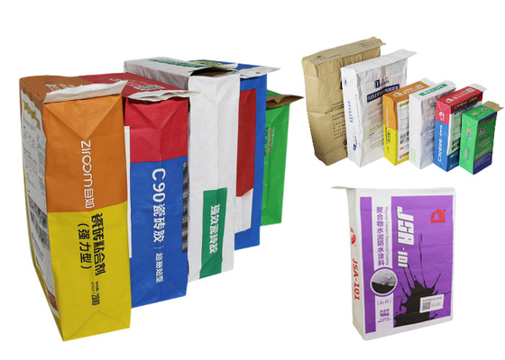 20kg 2 Layers Or 3 Ply Multi Wall Paper Sacks Flour Milk Powder Packaging