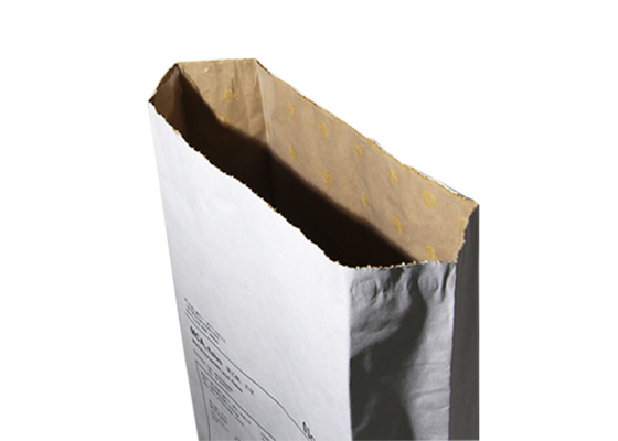 3 Layers Heat Sealed Paper Bags Trapezoid Pocket Opening Good Wear Resistance