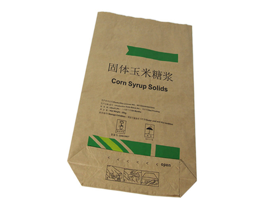 Absorbent Multiwall Kraft Paper Bags For Diatomaceous Earth Clay Granular