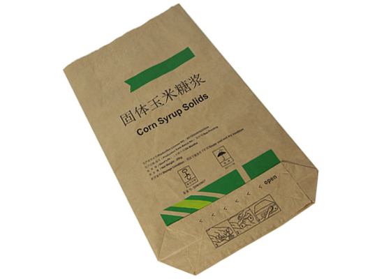 Chemical Calcium Ammonium Nitrate Sealed Paper Bags Sodium Chlorate Packaging