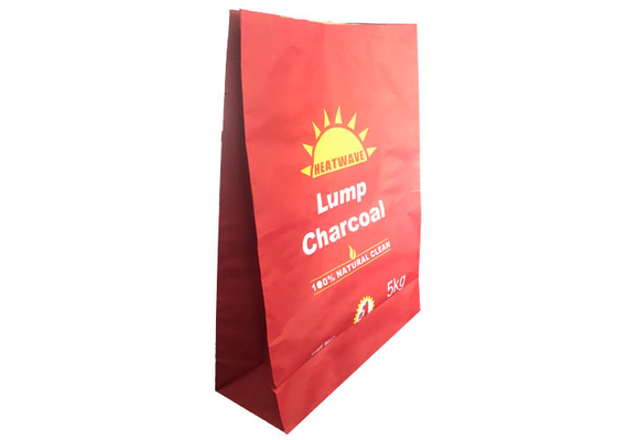 Charcoal Kraft Paper Multi Wall Paper Sacks Flexo Printing