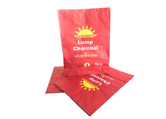 Chemical Fertilizers Multiwall Kraft Paper Bags Custom Logo Waterproof 20kg