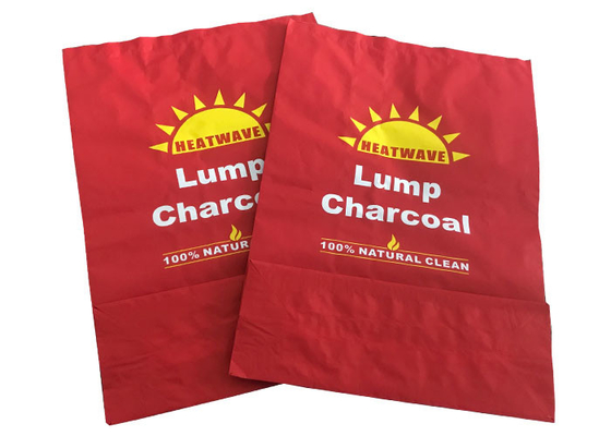 Customized Kraft Paper Bag For Firebrand BBQ Charcoal Hardwood Sawdust Briquette