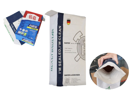 Industrial Paper Empty Cement Bag PP Valve Bag 25 KG 40 KG 50 KG