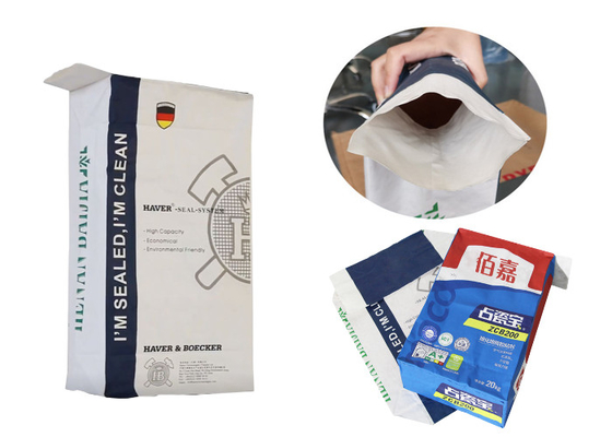 Food Grade Multi Layers Plain Kraft Paper Valve Flour Packing Bag