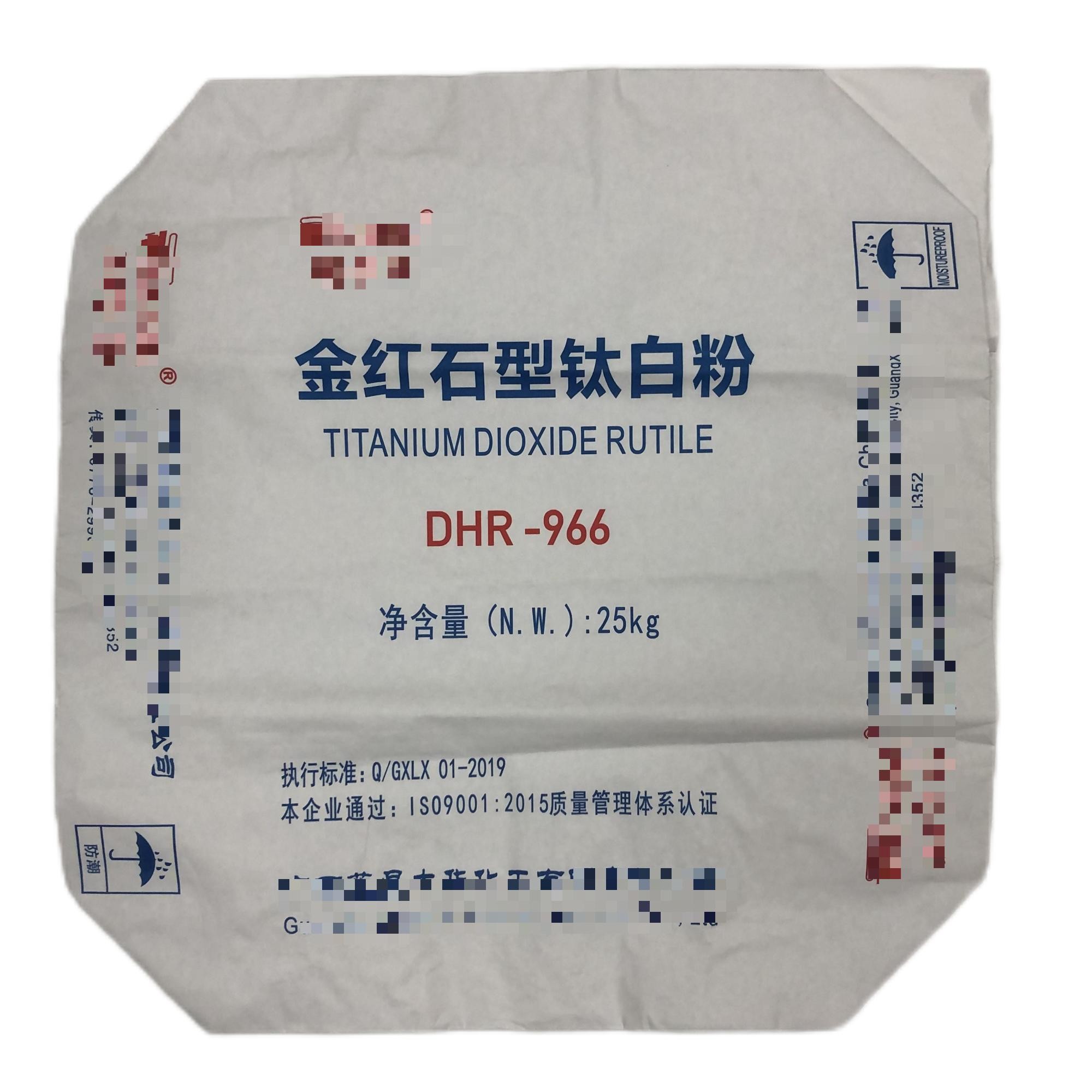 Tio2 Packaging Container Packaging Titanium Dioxide Multiwall Bags For Industrial Purposes